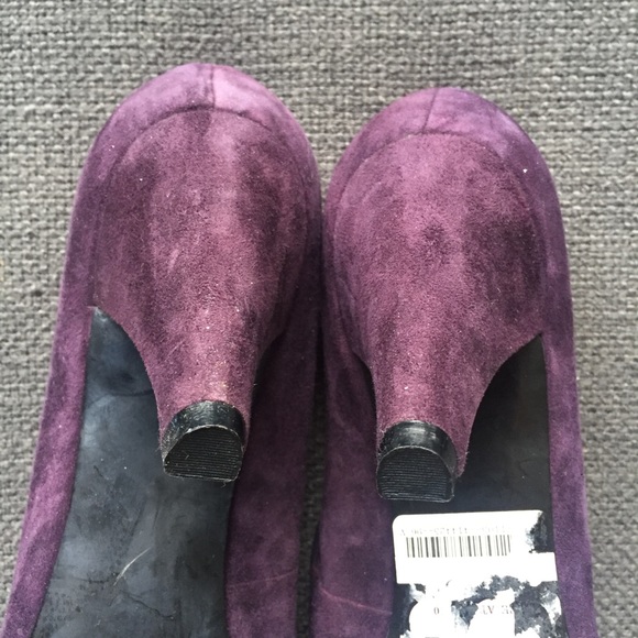 Suede Pumps by Nine West - Dark Purple Sz 9 - Picture 6 of 8